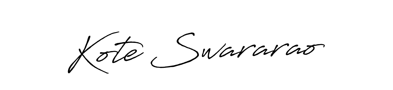 It looks lik you need a new signature style for name Kote Swararao. Design unique handwritten (Antro_Vectra_Bolder) signature with our free signature maker in just a few clicks. Kote Swararao signature style 7 images and pictures png