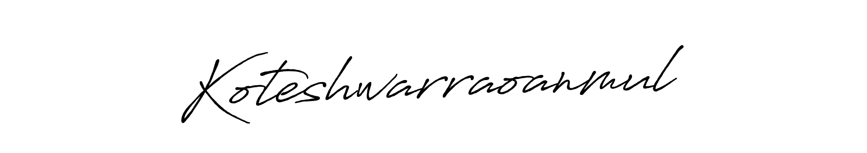 Similarly Antro_Vectra_Bolder is the best handwritten signature design. Signature creator online .You can use it as an online autograph creator for name Koteshwarraoanmul. Koteshwarraoanmul signature style 7 images and pictures png