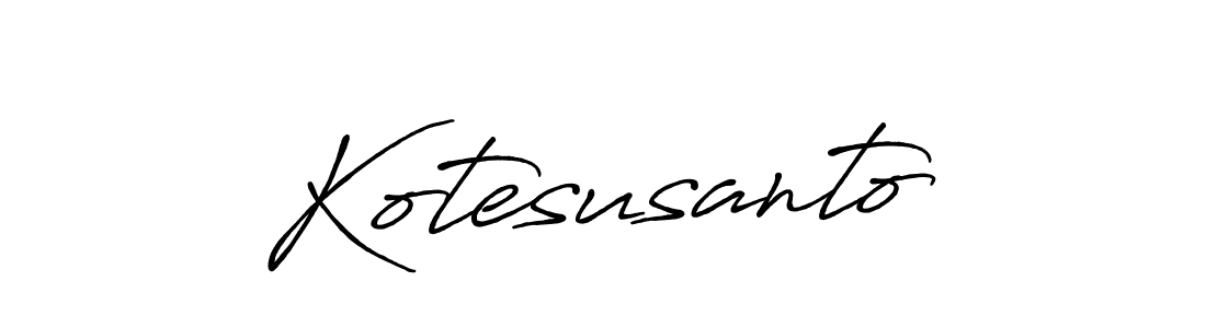 How to make Kotesusanto signature? Antro_Vectra_Bolder is a professional autograph style. Create handwritten signature for Kotesusanto name. Kotesusanto signature style 7 images and pictures png