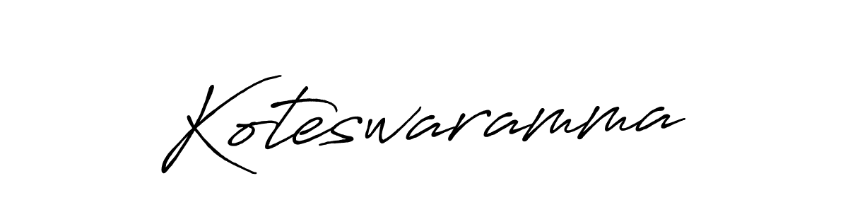 Create a beautiful signature design for name Koteswaramma. With this signature (Antro_Vectra_Bolder) fonts, you can make a handwritten signature for free. Koteswaramma signature style 7 images and pictures png