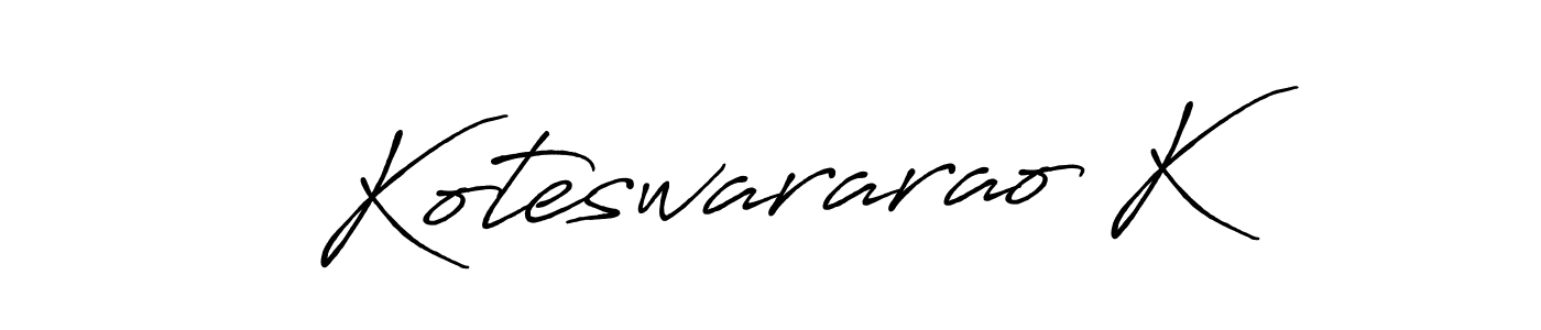 How to Draw Koteswararao K signature style? Antro_Vectra_Bolder is a latest design signature styles for name Koteswararao K. Koteswararao K signature style 7 images and pictures png