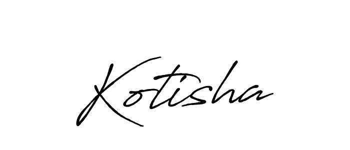 How to make Kotisha name signature. Use Antro_Vectra_Bolder style for creating short signs online. This is the latest handwritten sign. Kotisha signature style 7 images and pictures png