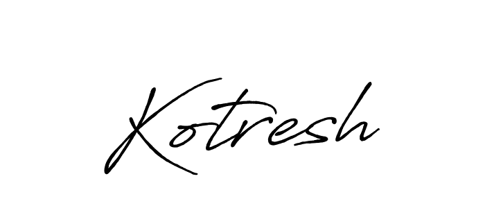 How to make Kotresh signature? Antro_Vectra_Bolder is a professional autograph style. Create handwritten signature for Kotresh name. Kotresh signature style 7 images and pictures png