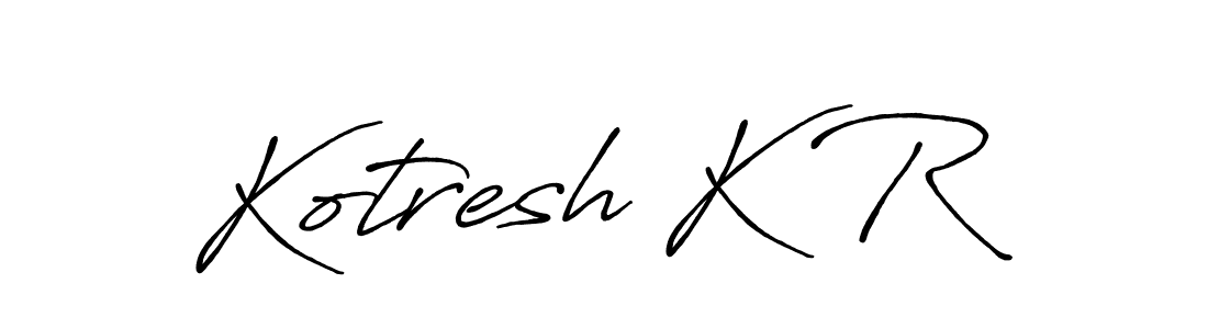 Once you've used our free online signature maker to create your best signature Antro_Vectra_Bolder style, it's time to enjoy all of the benefits that Kotresh K R name signing documents. Kotresh K R signature style 7 images and pictures png