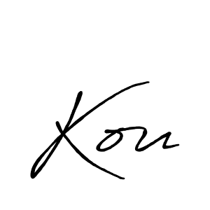 Once you've used our free online signature maker to create your best signature Antro_Vectra_Bolder style, it's time to enjoy all of the benefits that Kou name signing documents. Kou signature style 7 images and pictures png