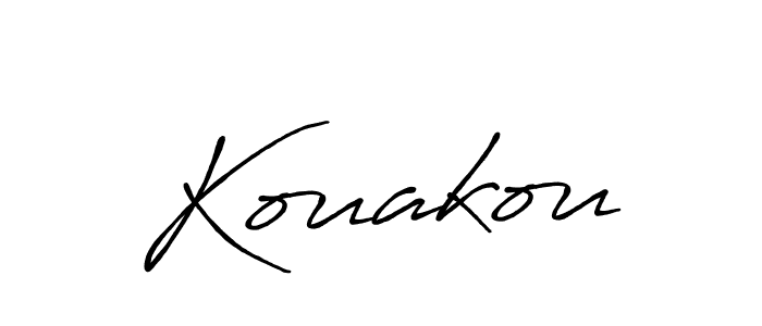 Once you've used our free online signature maker to create your best signature Antro_Vectra_Bolder style, it's time to enjoy all of the benefits that Kouakou name signing documents. Kouakou signature style 7 images and pictures png