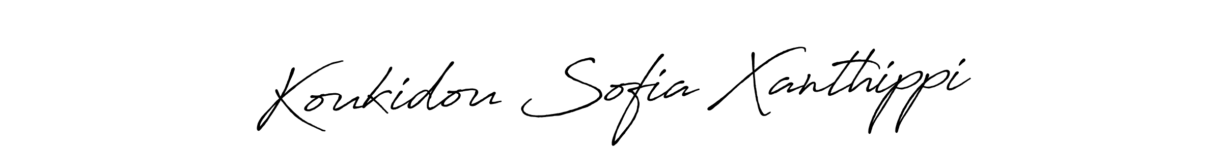 How to Draw Koukidou Sofia Xanthippi signature style? Antro_Vectra_Bolder is a latest design signature styles for name Koukidou Sofia Xanthippi. Koukidou Sofia Xanthippi signature style 7 images and pictures png