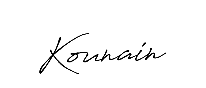 How to Draw Kounain signature style? Antro_Vectra_Bolder is a latest design signature styles for name Kounain. Kounain signature style 7 images and pictures png