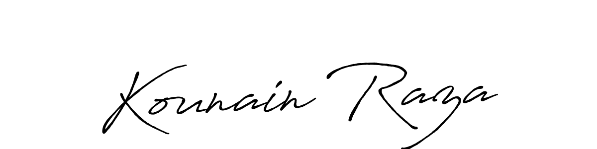 How to Draw Kounain Raza signature style? Antro_Vectra_Bolder is a latest design signature styles for name Kounain Raza. Kounain Raza signature style 7 images and pictures png