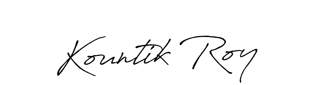 Here are the top 10 professional signature styles for the name Kountik Roy. These are the best autograph styles you can use for your name. Kountik Roy signature style 7 images and pictures png