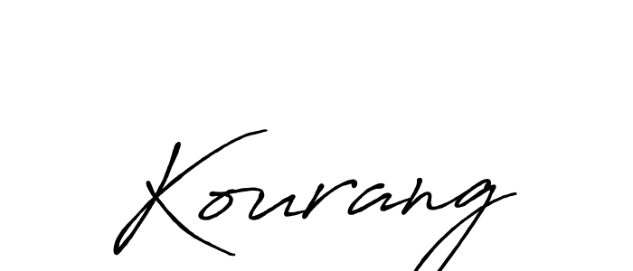 The best way (Antro_Vectra_Bolder) to make a short signature is to pick only two or three words in your name. The name Kourang include a total of six letters. For converting this name. Kourang signature style 7 images and pictures png