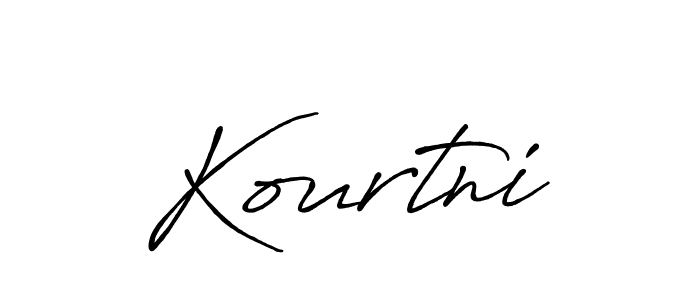 It looks lik you need a new signature style for name Kourtni. Design unique handwritten (Antro_Vectra_Bolder) signature with our free signature maker in just a few clicks. Kourtni signature style 7 images and pictures png