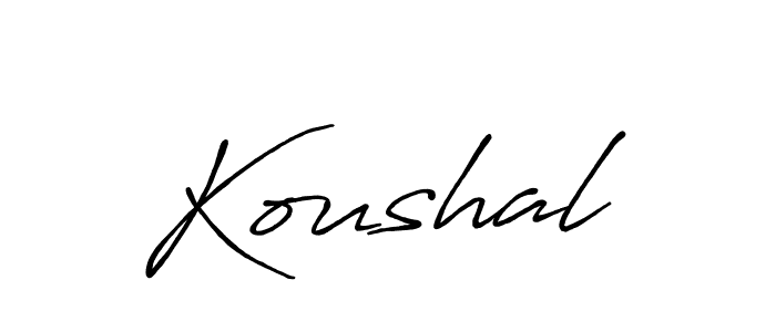 How to Draw Koushal signature style? Antro_Vectra_Bolder is a latest design signature styles for name Koushal. Koushal signature style 7 images and pictures png