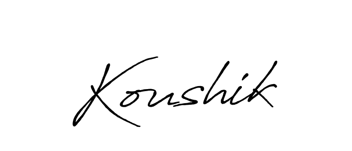 Make a short Koushik signature style. Manage your documents anywhere anytime using Antro_Vectra_Bolder. Create and add eSignatures, submit forms, share and send files easily. Koushik signature style 7 images and pictures png