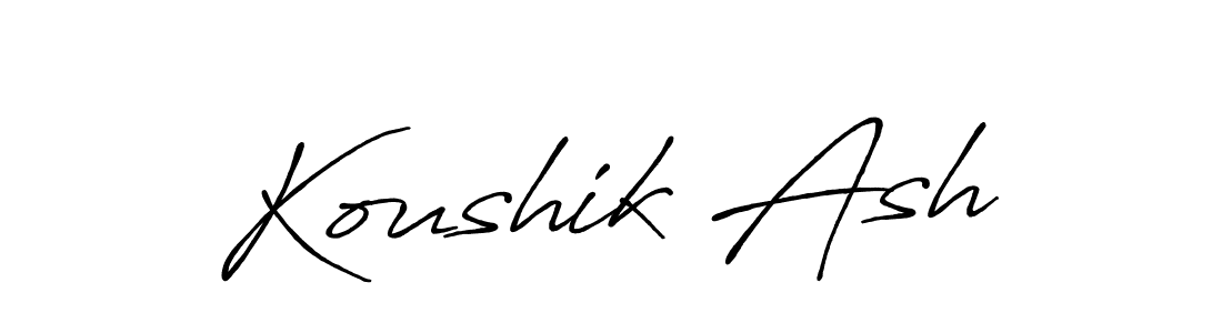 Similarly Antro_Vectra_Bolder is the best handwritten signature design. Signature creator online .You can use it as an online autograph creator for name Koushik Ash. Koushik Ash signature style 7 images and pictures png
