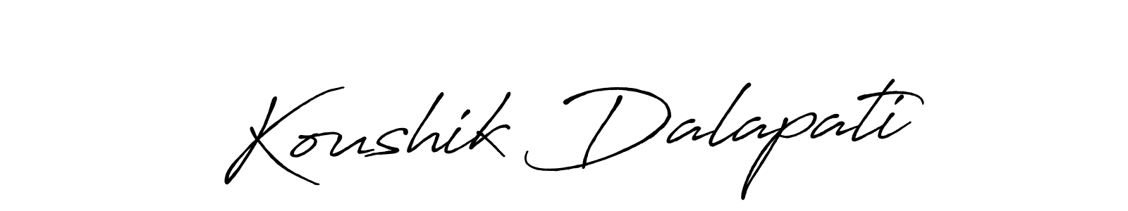 Also You can easily find your signature by using the search form. We will create Koushik Dalapati name handwritten signature images for you free of cost using Antro_Vectra_Bolder sign style. Koushik Dalapati signature style 7 images and pictures png