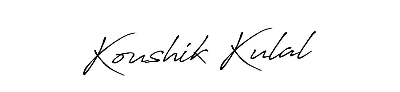 How to Draw Koushik Kulal signature style? Antro_Vectra_Bolder is a latest design signature styles for name Koushik Kulal. Koushik Kulal signature style 7 images and pictures png