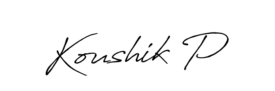 Check out images of Autograph of Koushik P name. Actor Koushik P Signature Style. Antro_Vectra_Bolder is a professional sign style online. Koushik P signature style 7 images and pictures png