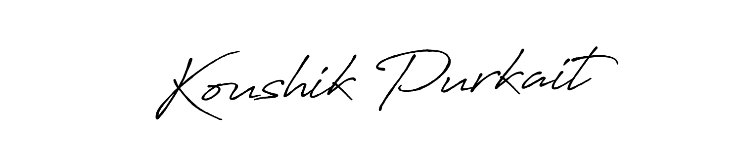 This is the best signature style for the Koushik Purkait name. Also you like these signature font (Antro_Vectra_Bolder). Mix name signature. Koushik Purkait signature style 7 images and pictures png