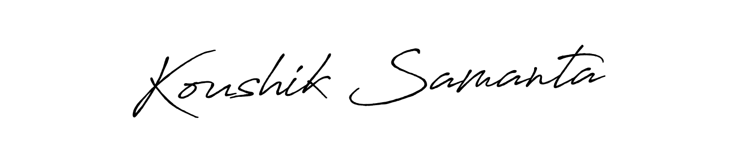 How to Draw Koushik Samanta signature style? Antro_Vectra_Bolder is a latest design signature styles for name Koushik Samanta. Koushik Samanta signature style 7 images and pictures png