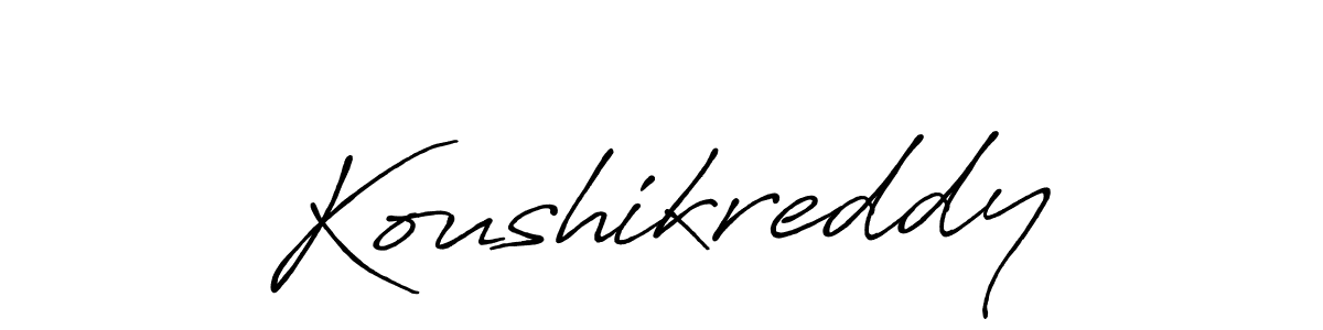 Koushikreddy stylish signature style. Best Handwritten Sign (Antro_Vectra_Bolder) for my name. Handwritten Signature Collection Ideas for my name Koushikreddy. Koushikreddy signature style 7 images and pictures png