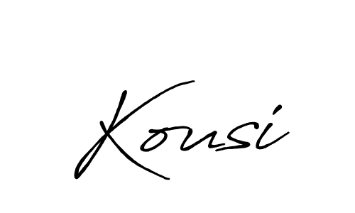 Also You can easily find your signature by using the search form. We will create Kousi name handwritten signature images for you free of cost using Antro_Vectra_Bolder sign style. Kousi signature style 7 images and pictures png