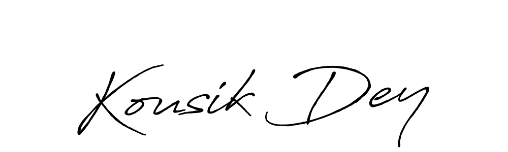 Similarly Antro_Vectra_Bolder is the best handwritten signature design. Signature creator online .You can use it as an online autograph creator for name Kousik Dey. Kousik Dey signature style 7 images and pictures png
