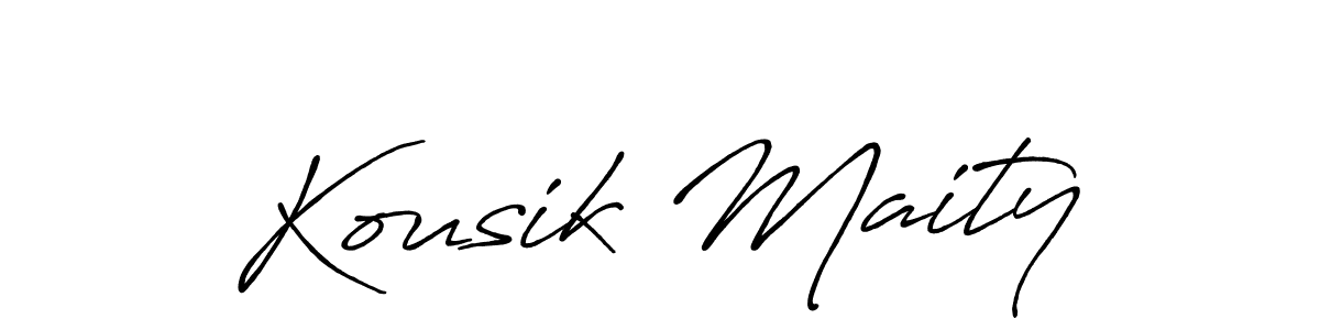 It looks lik you need a new signature style for name Kousik Maity. Design unique handwritten (Antro_Vectra_Bolder) signature with our free signature maker in just a few clicks. Kousik Maity signature style 7 images and pictures png