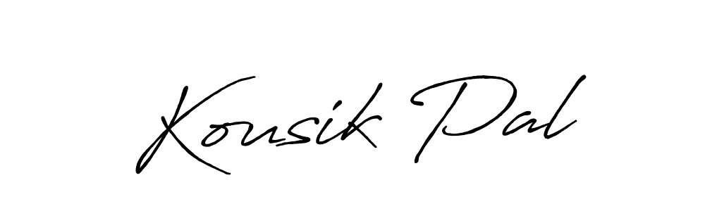Create a beautiful signature design for name Kousik Pal. With this signature (Antro_Vectra_Bolder) fonts, you can make a handwritten signature for free. Kousik Pal signature style 7 images and pictures png