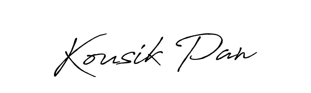 It looks lik you need a new signature style for name Kousik Pan. Design unique handwritten (Antro_Vectra_Bolder) signature with our free signature maker in just a few clicks. Kousik Pan signature style 7 images and pictures png