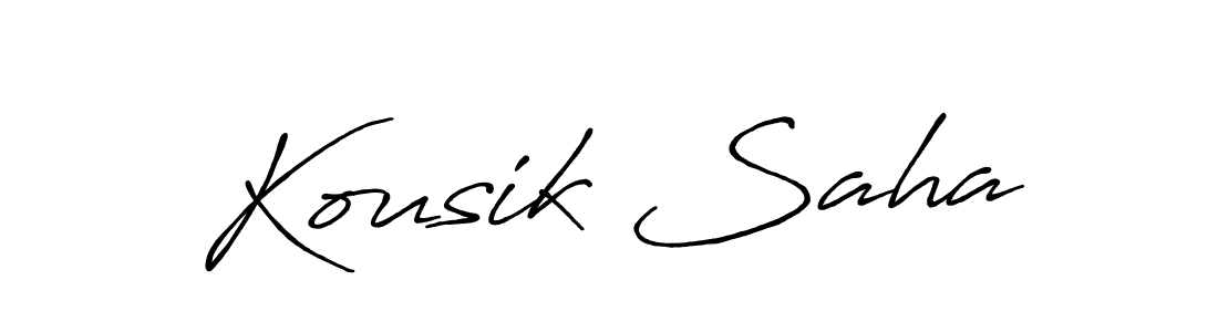 You can use this online signature creator to create a handwritten signature for the name Kousik Saha. This is the best online autograph maker. Kousik Saha signature style 7 images and pictures png
