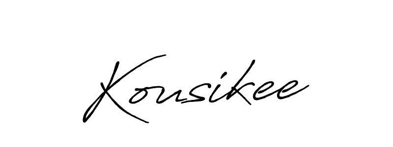 Design your own signature with our free online signature maker. With this signature software, you can create a handwritten (Antro_Vectra_Bolder) signature for name Kousikee. Kousikee signature style 7 images and pictures png