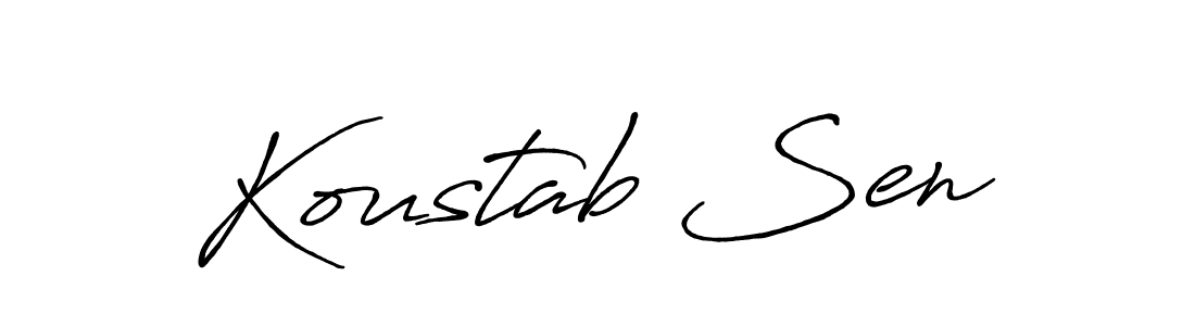 Make a short Koustab Sen signature style. Manage your documents anywhere anytime using Antro_Vectra_Bolder. Create and add eSignatures, submit forms, share and send files easily. Koustab Sen signature style 7 images and pictures png