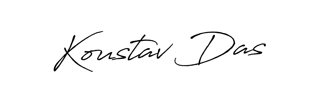 Create a beautiful signature design for name Koustav Das. With this signature (Antro_Vectra_Bolder) fonts, you can make a handwritten signature for free. Koustav Das signature style 7 images and pictures png