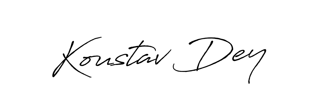 Also we have Koustav Dey name is the best signature style. Create professional handwritten signature collection using Antro_Vectra_Bolder autograph style. Koustav Dey signature style 7 images and pictures png