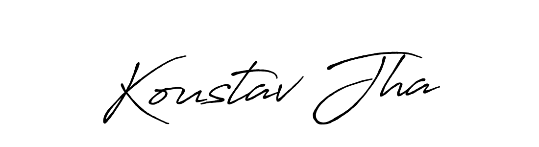 Also You can easily find your signature by using the search form. We will create Koustav Jha name handwritten signature images for you free of cost using Antro_Vectra_Bolder sign style. Koustav Jha signature style 7 images and pictures png