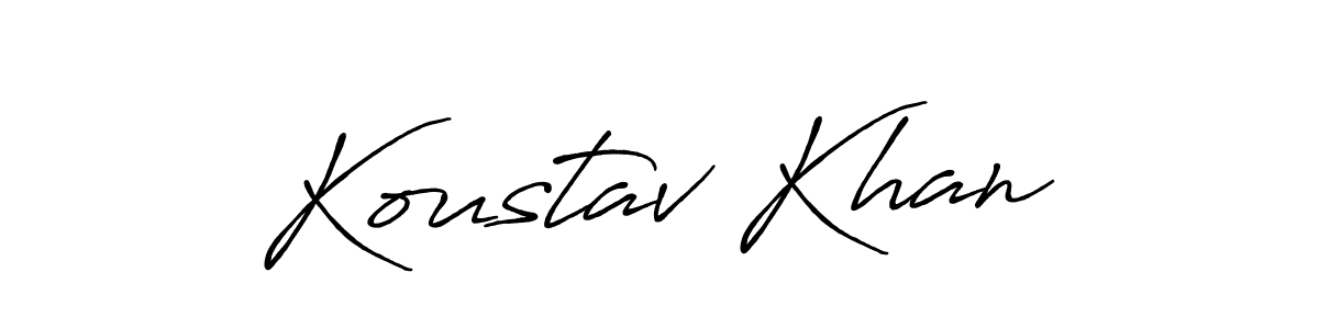 The best way (Antro_Vectra_Bolder) to make a short signature is to pick only two or three words in your name. The name Koustav Khan include a total of six letters. For converting this name. Koustav Khan signature style 7 images and pictures png