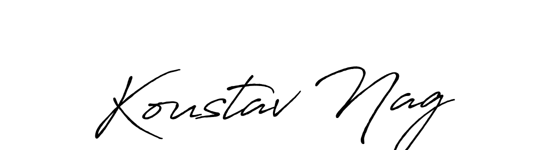 You should practise on your own different ways (Antro_Vectra_Bolder) to write your name (Koustav Nag) in signature. don't let someone else do it for you. Koustav Nag signature style 7 images and pictures png