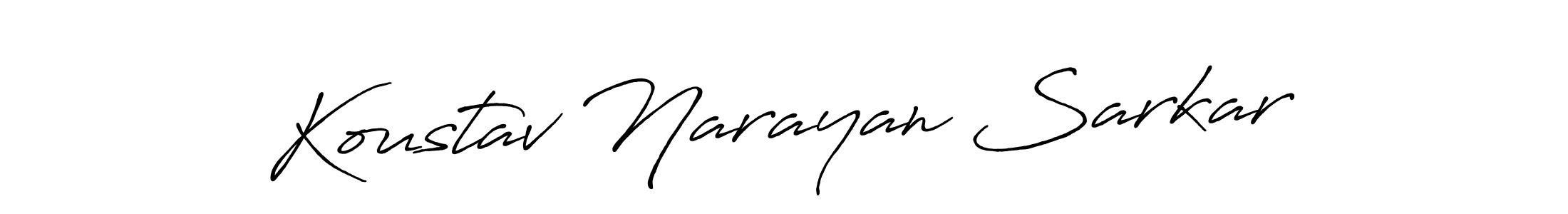 How to make Koustav Narayan Sarkar signature? Antro_Vectra_Bolder is a professional autograph style. Create handwritten signature for Koustav Narayan Sarkar name. Koustav Narayan Sarkar signature style 7 images and pictures png