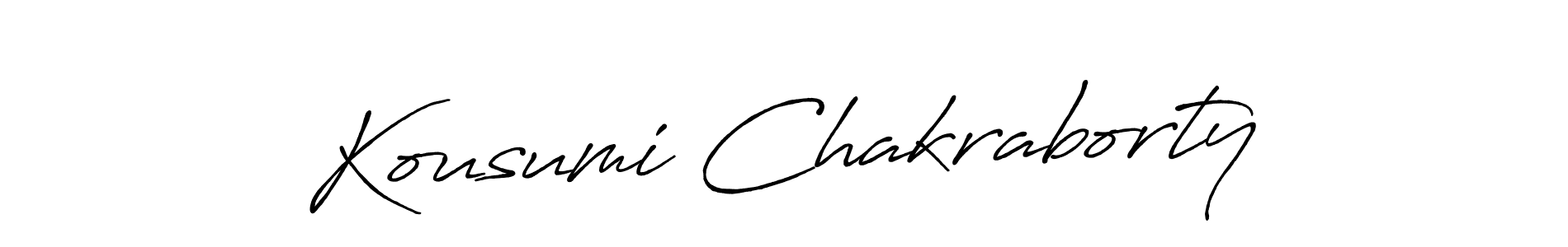 Make a short Kousumi Chakraborty signature style. Manage your documents anywhere anytime using Antro_Vectra_Bolder. Create and add eSignatures, submit forms, share and send files easily. Kousumi Chakraborty signature style 7 images and pictures png