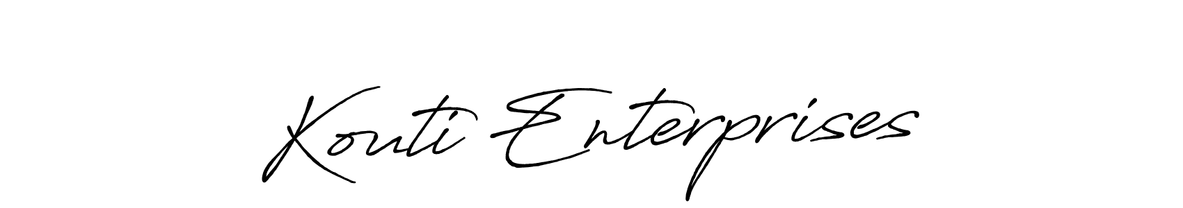 It looks lik you need a new signature style for name Kouti Enterprises. Design unique handwritten (Antro_Vectra_Bolder) signature with our free signature maker in just a few clicks. Kouti Enterprises signature style 7 images and pictures png