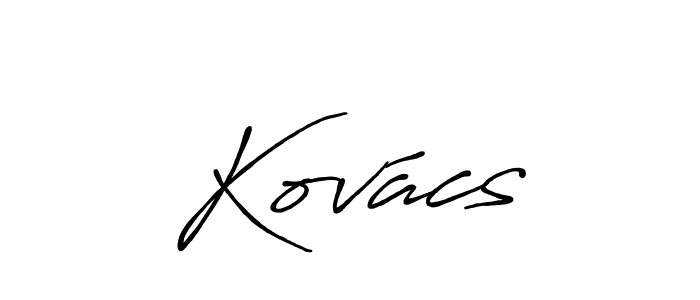 How to make Kovács name signature. Use Antro_Vectra_Bolder style for creating short signs online. This is the latest handwritten sign. Kovács signature style 7 images and pictures png