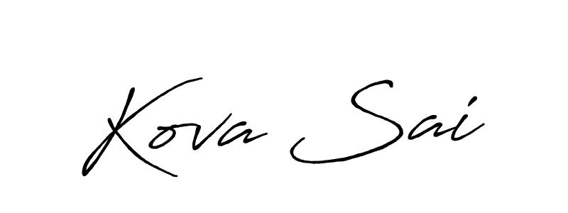 Design your own signature with our free online signature maker. With this signature software, you can create a handwritten (Antro_Vectra_Bolder) signature for name Kova Sai. Kova Sai signature style 7 images and pictures png