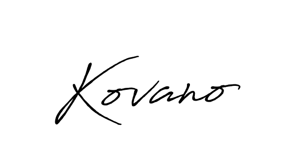 The best way (Antro_Vectra_Bolder) to make a short signature is to pick only two or three words in your name. The name Kovano include a total of six letters. For converting this name. Kovano signature style 7 images and pictures png