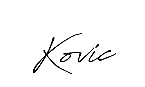 You should practise on your own different ways (Antro_Vectra_Bolder) to write your name (Kovic) in signature. don't let someone else do it for you. Kovic signature style 7 images and pictures png