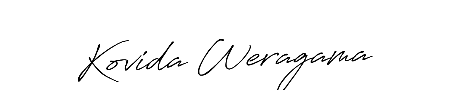 You can use this online signature creator to create a handwritten signature for the name Kovida Weragama. This is the best online autograph maker. Kovida Weragama signature style 7 images and pictures png