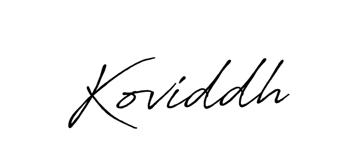Koviddh stylish signature style. Best Handwritten Sign (Antro_Vectra_Bolder) for my name. Handwritten Signature Collection Ideas for my name Koviddh. Koviddh signature style 7 images and pictures png