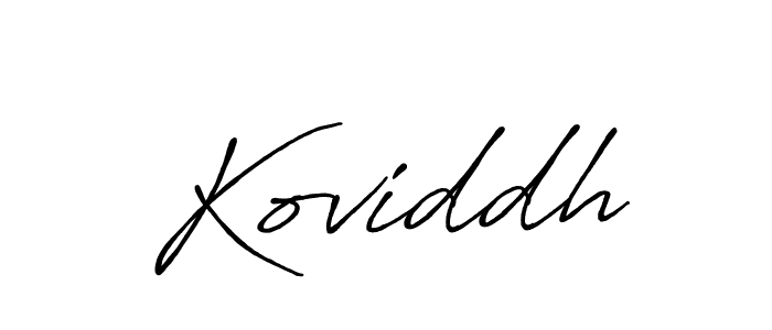 Similarly Antro_Vectra_Bolder is the best handwritten signature design. Signature creator online .You can use it as an online autograph creator for name Koviddh. Koviddh signature style 7 images and pictures png