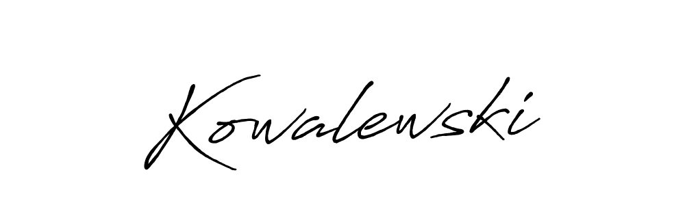 Use a signature maker to create a handwritten signature online. With this signature software, you can design (Antro_Vectra_Bolder) your own signature for name Kowalewski. Kowalewski signature style 7 images and pictures png