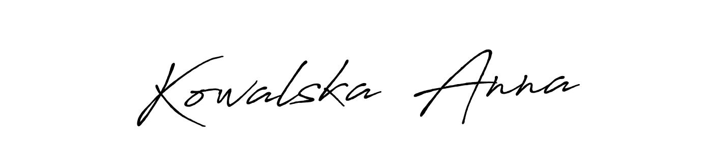 It looks lik you need a new signature style for name Kowalska  Anna. Design unique handwritten (Antro_Vectra_Bolder) signature with our free signature maker in just a few clicks. Kowalska  Anna signature style 7 images and pictures png